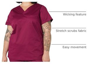 Offre Spéciale : Tenues Médicales, Blouses d'Infirmière, Ensembles de Blouses Tricotées pour Clinique, Hauts à Manches Courtes, Pantalons, Tunique de Travail pour Infirmières, SPA et Salons - Product Image 3