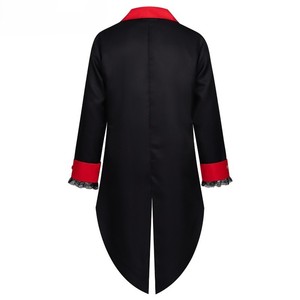 Veste de frac pour homme motif squelette, avec gilet tête de mort en sucre et rose rouge, pour Halloween et le Jour des Morts - Product Image 5