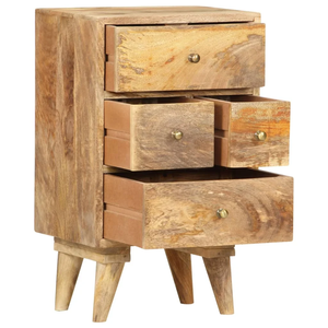 Mesa de Noche Plegable de Madera Maciza Hecha a Mano con 4 Cajones - Diseño Moderno para Dormitorio, Hospital y Entrada - Product Image 3