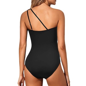 New Trend Women's Sexy One-Shoulder Swimsuit Slimming Nylon One Piece Swimwear Plus Size <b>Bathing</b> Suits Swimming Wear for Women - Product Image 2