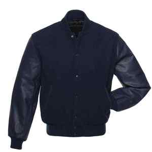 Manufacturer Custom High Quality Winter Leather Sleeve Baseball <b>Jackets</b> for <b>Men</b> Thin Stand Collar Embroidery <b>Long</b> Patchwork - Product Image 4