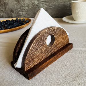 Elegantes Porta Servilletas Rústicos de Madera de Mango para Mesa de Comedor, Decoración de Mesa para Bodas y Fiestas - Product Image 6