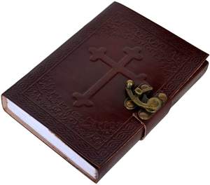 High Quality Handmade Genuine Leather <b>Journal</b> Diary with Woodfree Paper Cotton Paper Notebook Vintage Style <b>Writing</b> Book for Men - Product Image 1