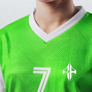 Nueva Camiseta de Fútbol Verde con Logotipo Blanco para Mujer, Corte Regular, Cierre de Tirantes, Manga Corta, Estampado Sublimado RIVIAN ATLANTIC - Product Image 5