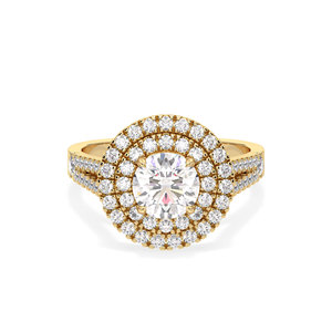 Anillos de compromiso REYES de alta calidad en plata de ley 925 con moissanita, hechos a medida, chapados en oro de 10K, 14K y 18K, joyería fina para mujer. - Product Image 2