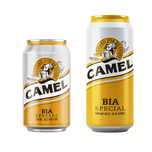 Birra Steam Camel 330ml 4.5% ABV Colore Chiaro (in Lattina) all'Ingrosso dalla Fabbrica Vietnamita - OEM ODM Private Label - Product Image 4