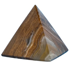 Pirámide de mármol de ónix marrón, Pirámide de cristal de ónix, Pirámides de mármol de piedra - Product Image 4