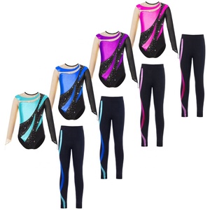 Ropa de baile para niñas de 6 a 16 años, trajes de baile para niños, conjunto de Ropa de baile de entrenamiento para niños, leotardos de gimnasia - Product Image 1