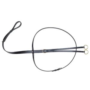 Martingala de Cuero Premium para Montar a Caballo, Entrenamiento Ecuestre Duradero con Anillas de Latón, Modelo FIM011 de FAB International - Product Image 1