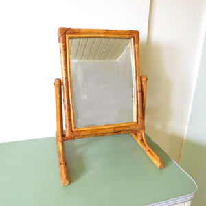 Rattan table <b>mirror</b> cheapest price from Vietnam wholesale factory handmade cane <b>desktop</b> <b>mirrors</b> - Product Image 4