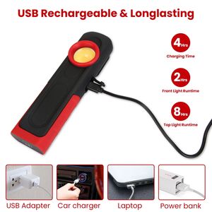 Torcia da Lavoro LED Mini Magnetica Piatta EDC con 4 Modalità, Impermeabile IP44, Dimmerabile, Luce Tascabile per Riparazioni ed Emergenze - Product Image 5