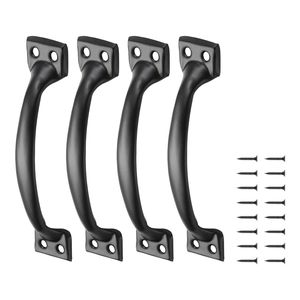 Set di 4 Maniglie Rustiche per Porte Scorrevoli in Acciaio al Carbonio, 6,5 Pollici, Resistenti alla Ruggine, per Cancelli Esterni, Uso Intensivo - Product Image 1