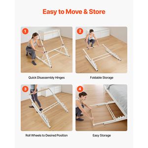Barra da Ballet Portatile Autoportante da 3 Piedi, Attrezzatura per Fitness Domestico per Braccia, Addominali e Cardio, Facile da Usare - Product Image 6