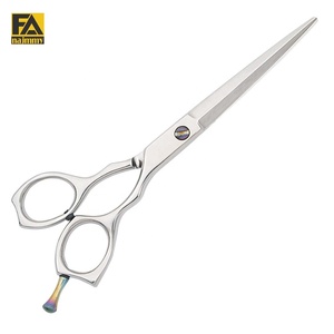 Tijeras de Barbero con Borde Biselado Afilado y Tornillo Ajustable, Acabado Satinado, Tijeras Super Cut - Product Image 1