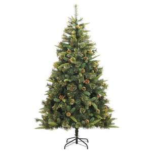 Albero di Natale Artificiale Pieghevole con 300 LED e Set di Palline, 180 cm, Decorazione Festiva - Product Image 5