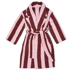 Striped Terry <b>Bathrobe</b> Plush Robe Unisex Luxury Soft Breathable Seamless Ultra Absorbent Spa for Women and <b>Men</b> - Product Image 2