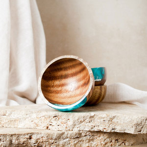 Latest Design Wood and Resin Eco-Friendly American Style Fruit/Salad Bowl <b>Dinnerware</b> Handmade Decorative - Product Image 2