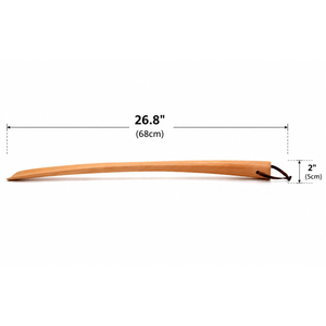 Cuchara para Zapatos de Madera Natural con Mango Largo, Hecha a Mano, con Lazo para Colgar, Pulida y Suave, Ayudante para Calzarse Zapatos en el Hogar o la Entrada - Product Image 4