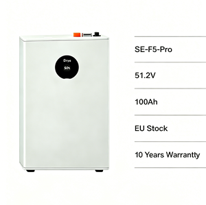 แบตเตอรี่ SE-F5 Stackable Hybrid Grid LiFePO4 100Ah/5.12KWh แบบติดผนัง แบบตั้งพื้น แบบวางซ้อนกันได้ มาตรฐาน IP21EU มีสินค้าในสต็อก - Product Image 4
