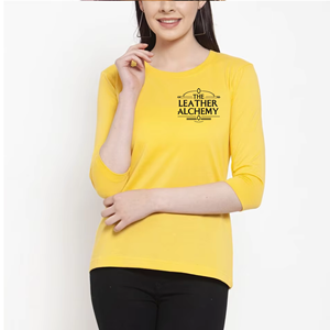 <b>Women's</b> Classic Crew Neck Long Sleeve T Shirt Soft Cotton Fabric Comfortable Casual Fashion <b>Top</b> for Daily Use - Product Image 1