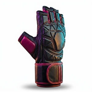 Guantes de MMA de Alta Calidad en Cuero con Protección Acolchada en los Nudillos, Ideales para Entrenamiento de Artes Marciales y Sparring - Product Image 3
