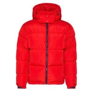 ODM Custom Printed Casual Men's <b>Padded</b> Bubble Puffer <b>Jacket</b> Zipper Closure Hooded Warm Winter Plus Size <b>Waterproof</b> Cotton - Product Image 1