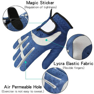 Gant de golf en cuir véritable pour la paume gauche, Cabretta, élastique, respirant, compatible avec les écrans tactiles, antidérapant, durable, confortable pour hommes - Product Image 6