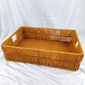 Exclusive Eco Friendly Handmade Rattan <b>Baskets</b> For Kitchen <b>Bread</b> Fruit And Vegetable Storage Durable Natural Rattan <b>Baskets</b> 2026 - Product Image 1