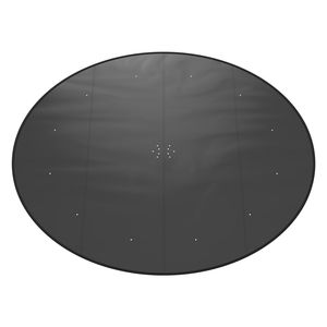 Copertura Invernale Rotonda per Piscina in PVC da 15 Piedi, Copertura Solare di Sicurezza con Design a Cordoncino per Piscine Interrate, Materiale PC - Product Image 1