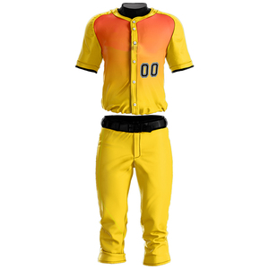 Uniforme de Béisbol Clásico de Manga Corta para Hombre, Uniforme de Equipo Personalizado y Cómodo, Conjunto de Uniforme de Béisbol y Sóftbol de Alta Calidad - Product Image 1