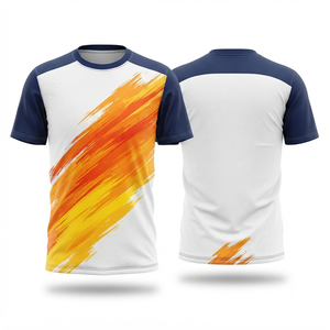 T-shirt de sport personnalisé par sublimation, maillot de performance respirant à séchage rapide, vêtements de sport pour la course à pied, le fitness et le cyclisme - Product Image 3
