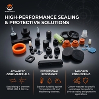 Fabricant de pièces et joints en caoutchouc moulés sur mesure, matériaux EPDM/NBR/Silicone, support OEM, faible MOQ 1 pièce, formes et couleurs personnalisées
