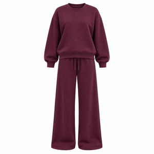 <b>Plain</b> <b>Tracksuits</b> for Women's Customized Women's Fashionable 2-Piece Outdoor Hooded Jogging <b>Tracksuit</b> Set for Winter Wholesale - Product Image 1