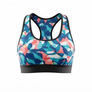 Ensemble soutien-gorge de sport et leggings de yoga personnalisés par sublimation pour femme, tendances classiques, grandes tailles, bretelles réglables, col en U, maintien moyen - Product Image 4