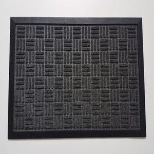 Made India <b>Rubber</b> <b>Backed</b> Recycled Polyester Loop Pile Washable Non Slip Door Mat Low Price Indoor Outdoor Entrance Rug 60x90cm - Product Image 1