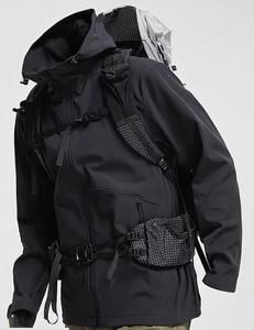 Veste coupe-vent unisexe personnalisée avec logo OEM ODM, imperméable, veste softshell pour l'extérieur - Product Image 5
