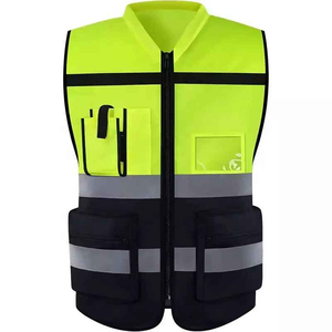 Lightweight High Visibility Reflective Safety <b>Vest</b> for <b>Men</b> Casual Style Waterproof & Breathable Made in Pakistan Cheap Price - Product Image 1