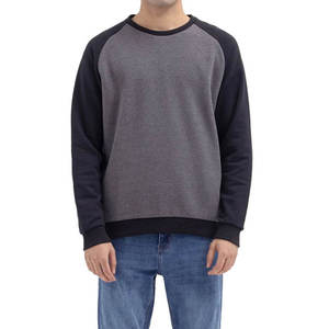 Ensemble 2 pièces streetwear pour homme en molleton de coton doux de qualité supérieure, avec manches stylées et design bicolore, confortable et respirant - Product Image 1