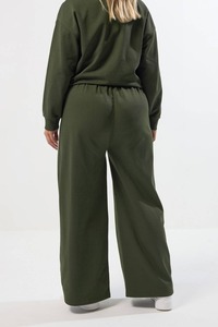 Survêtement de sport décontracté pour femme, coupe large, taille haute, avec impression en mousse, personnalisé, en coton, pour le tennis, avec cordon de serrage - Product Image 3