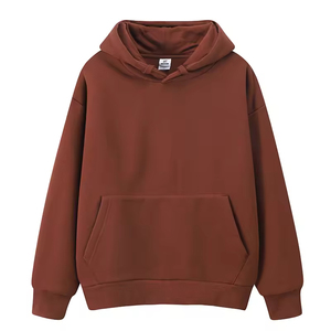 เสื้อฮู้ดสีขาวแบบยูนิเซ็กซ์ ทรงโอเวอร์ไซส์ ผ้าฝ้ายฟลีซ สวมใส่สบาย มีกระเป๋าหน้า เหมาะสำหรับใส่ในฤดูใบไม้ร่วง - Product Image 6