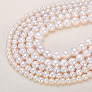 สร้อยคอมุกน้ำจืดแท้จูจี้ หรูหรา ระดับไฮเอนด์ คัดสรรสำหรับไลฟ์สด สีขาว ใกล้เคียงมุกแท้ - Product Image 2