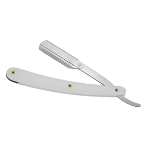 Navaja de Afeitar Profesional Vintage de Acero Inoxidable de Alta Calidad con Doble Hoja y Mango Personalizado para Barbería - Product Image 3
