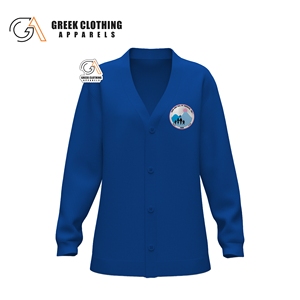 Sudadera Personalizada Jack and Jill para Mujer, Chaqueta Cortavientos con Cuello Abierto, Color Azul Rey Sólido, Abrigo con Letras Griegas de Hermandad, Se Puede Agregar Logotipo - Product Image 3