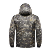 Veste Softshell Homme Personnalisée OEM, Camouflage Nid d'Abeille, Coupe-Vent, Imperméable, Technique, pour Chasse en Plein Air, Vêtement Tactique à Capuche
