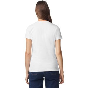 T-shirt décontracté à col en V pour femme, manches courtes, doux et confortable, idéal pour le quotidien, vêtements de mode, fabricant en gros - Product Image 2