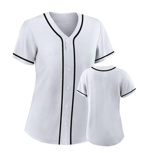 Maillot de baseball personnalisé, fournisseur pakistanais, chemise avec logo d'équipe, vêtements de sport légers à boutons pour les matchs - Product Image 3