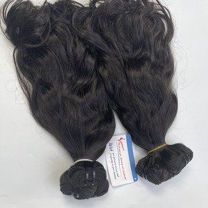 Extensiones de cabello humano de trama negra ondulada natural grande en stock sin trama trenzada humana - Product Image 2