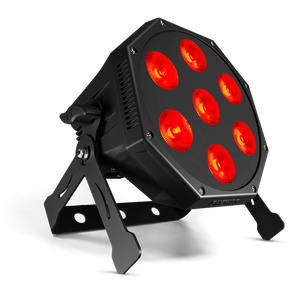 ไฟพาร์ LED SHEHDS 7*12W RGBLAC 6in1 แสงผสมสีสำหรับเวที DMX512 ไฟพาร์ LED สำหรับงานดีเจ ดิสโก้ ไนท์คลับ ปาร์ตี้ - Product Image 1