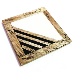 Handmade Wood Resin <b>Drink</b> <b>Coasters</b> Square Geometric Mosaic Cup Mat Heat Resistant Table Placemat Custom Wholesale <b>Coasters</b> - Product Image 2