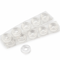 Coussinets de protection transparents en PVC pour portes vitrées, amortisseurs de chocs, protection contre les rayures, 21x10mm